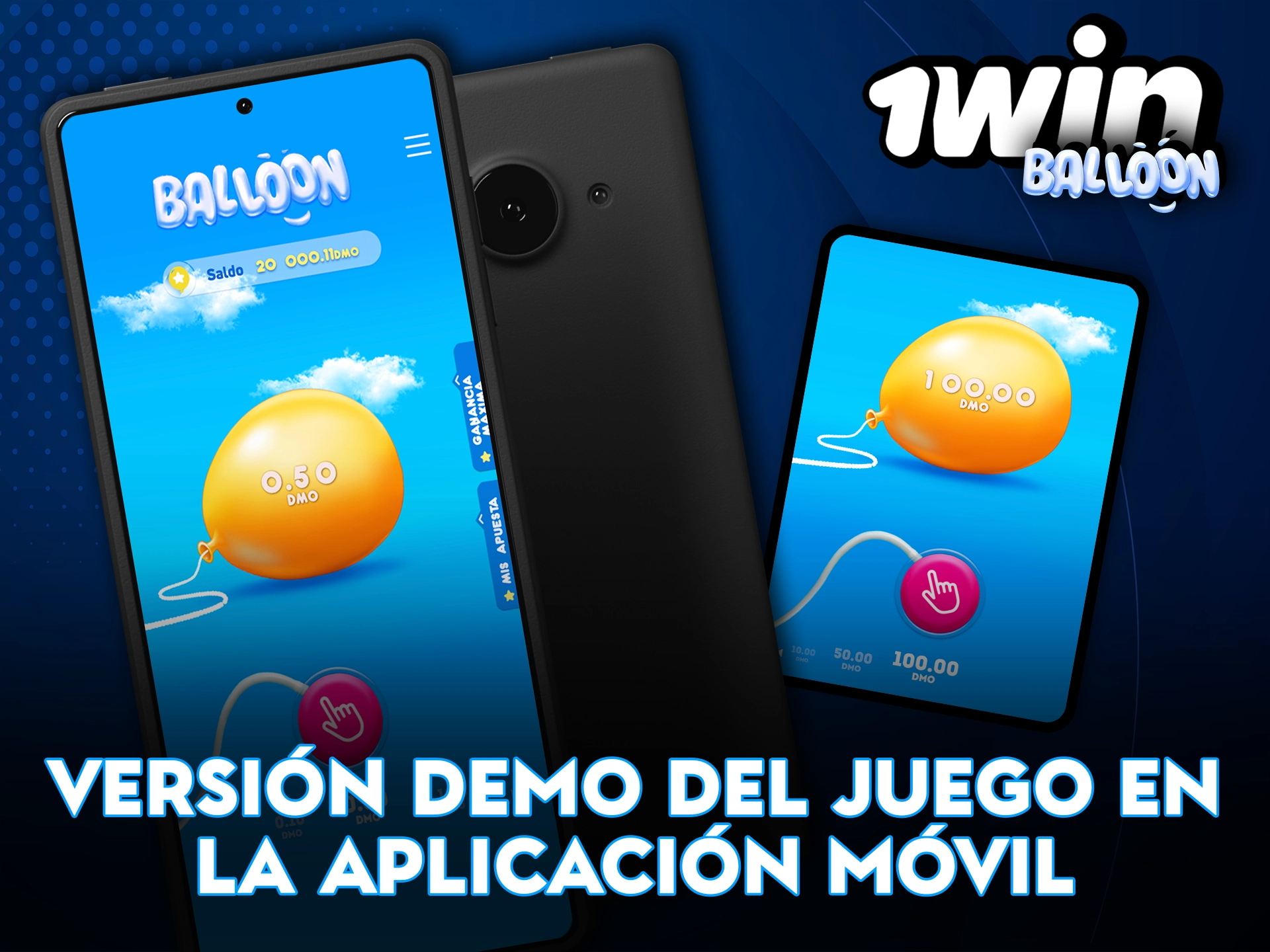 Disfruta la versión demo del juego Balloon en la app 1Win.