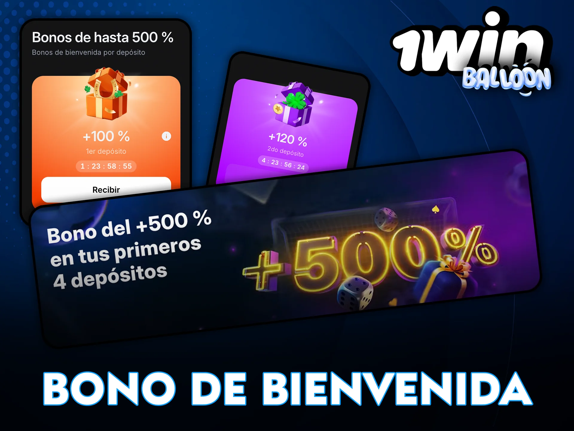 Bono de bienvenida para nuevos jugadores de 1Win Balloon.