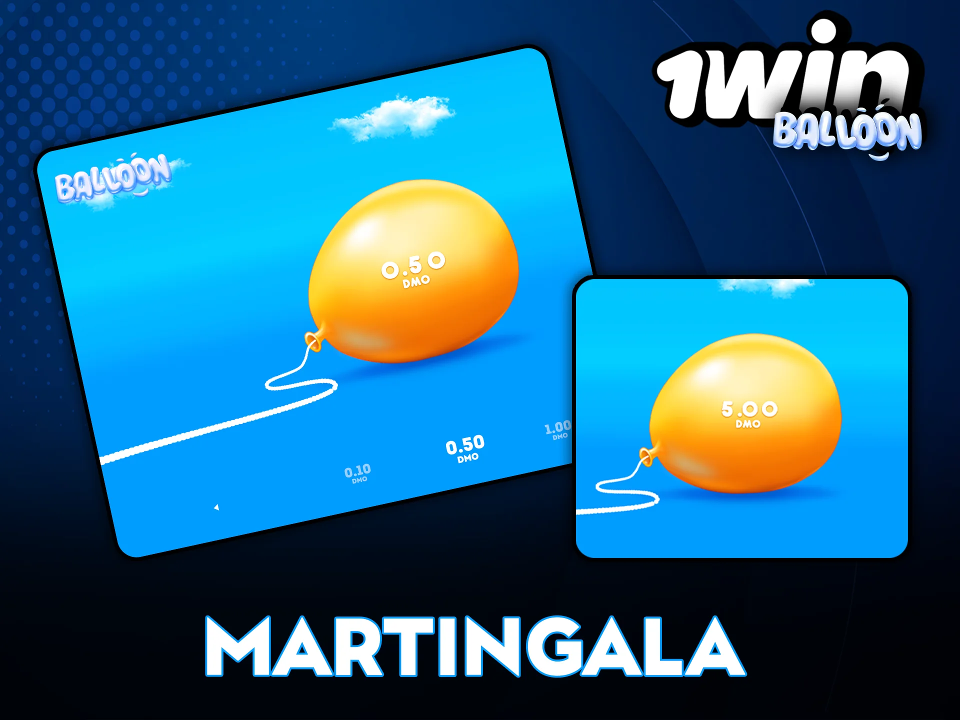 Estrategia Martingala en 1Win Balloon.