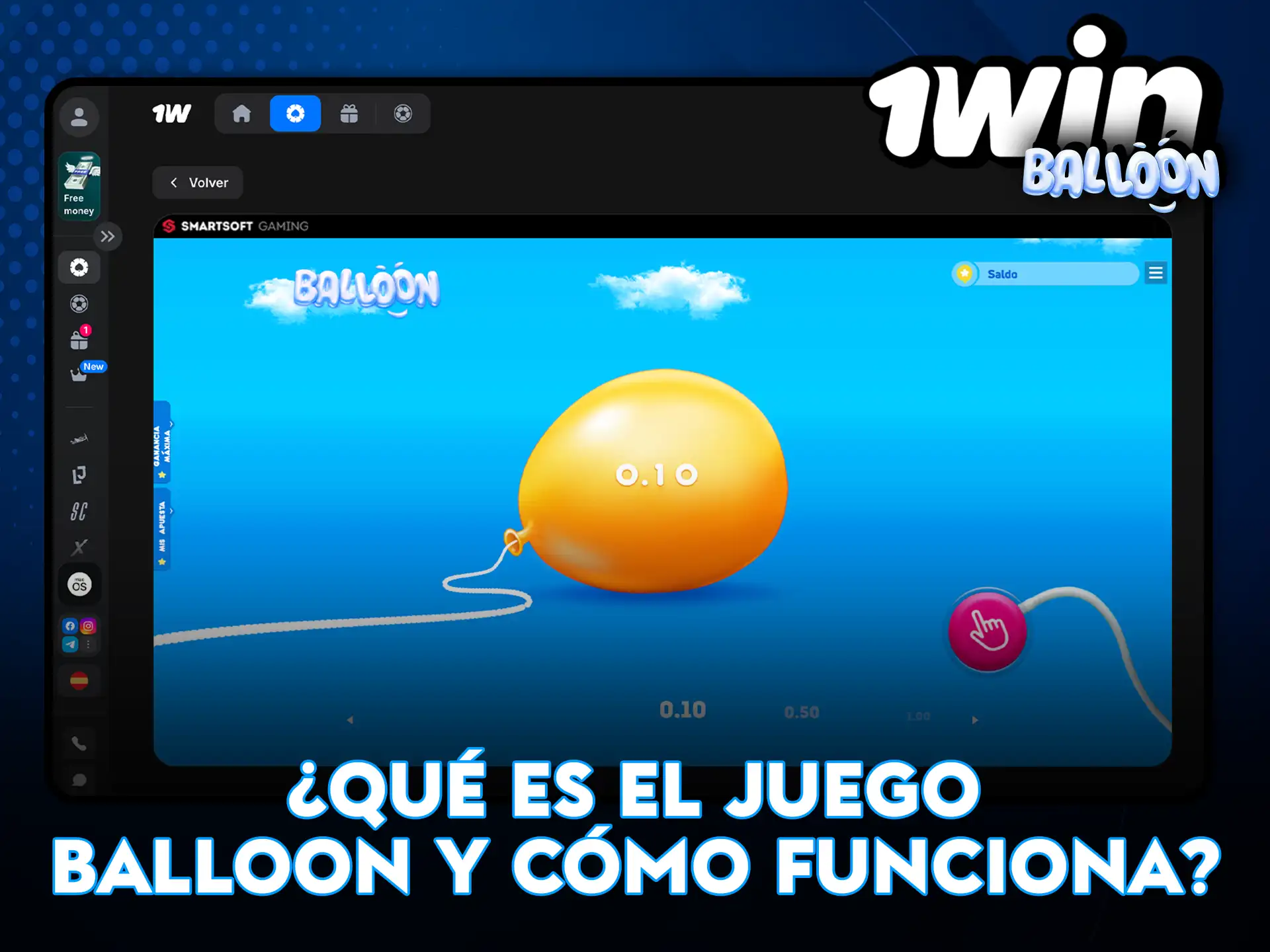 Qué es el juego Balloon en 1Win y cómo funciona.